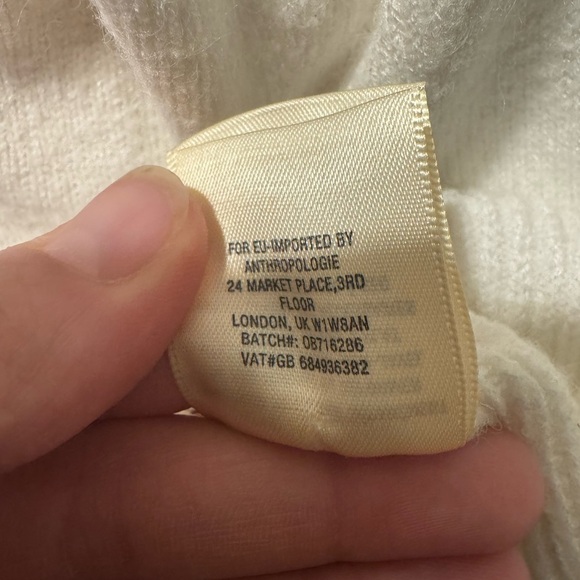 Anthropologie Moth Split Hem Funnel Neck Sweater - Picture 4 of 7